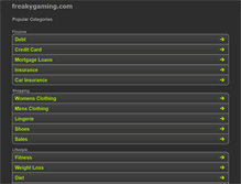 Tablet Screenshot of flashgames.freakygaming.com