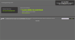 Desktop Screenshot of freakygaming.com